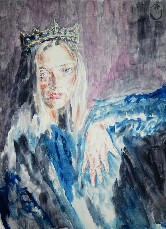 oil on paper - olio su carta di Piro